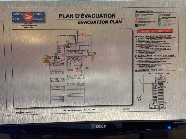 Plan d'évacuation d'urgence Laurentides